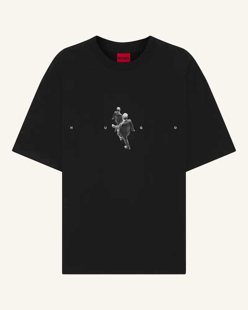 HUGO BOSS T-Shirt DOLLO Oversize Fit Schwarz