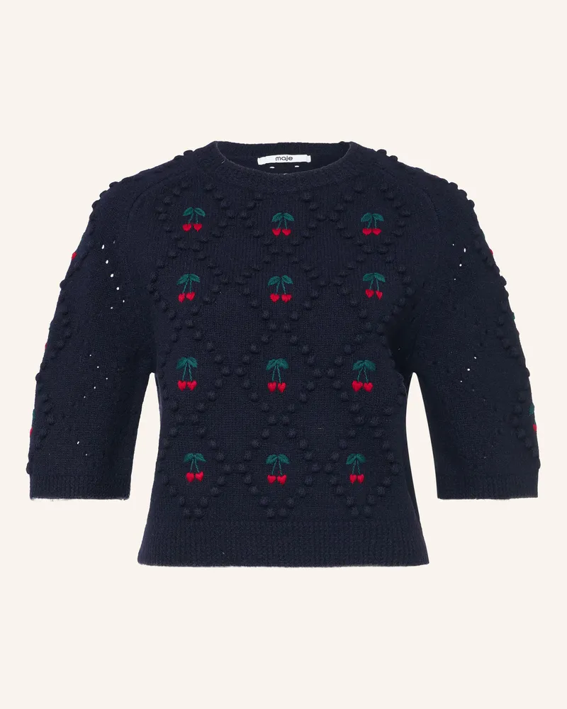 Maje Strickshirt blau Dunkelblau