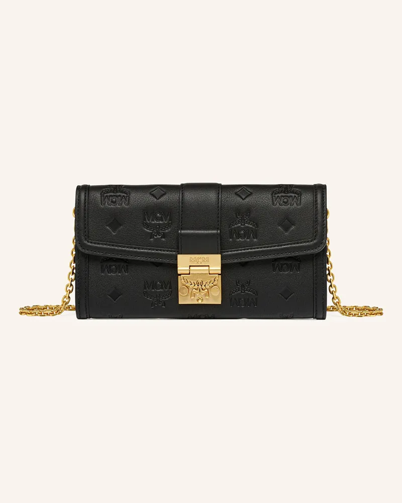 MCM Geldbörse Tracy Large Zum Umhängen schwarz Schwarz