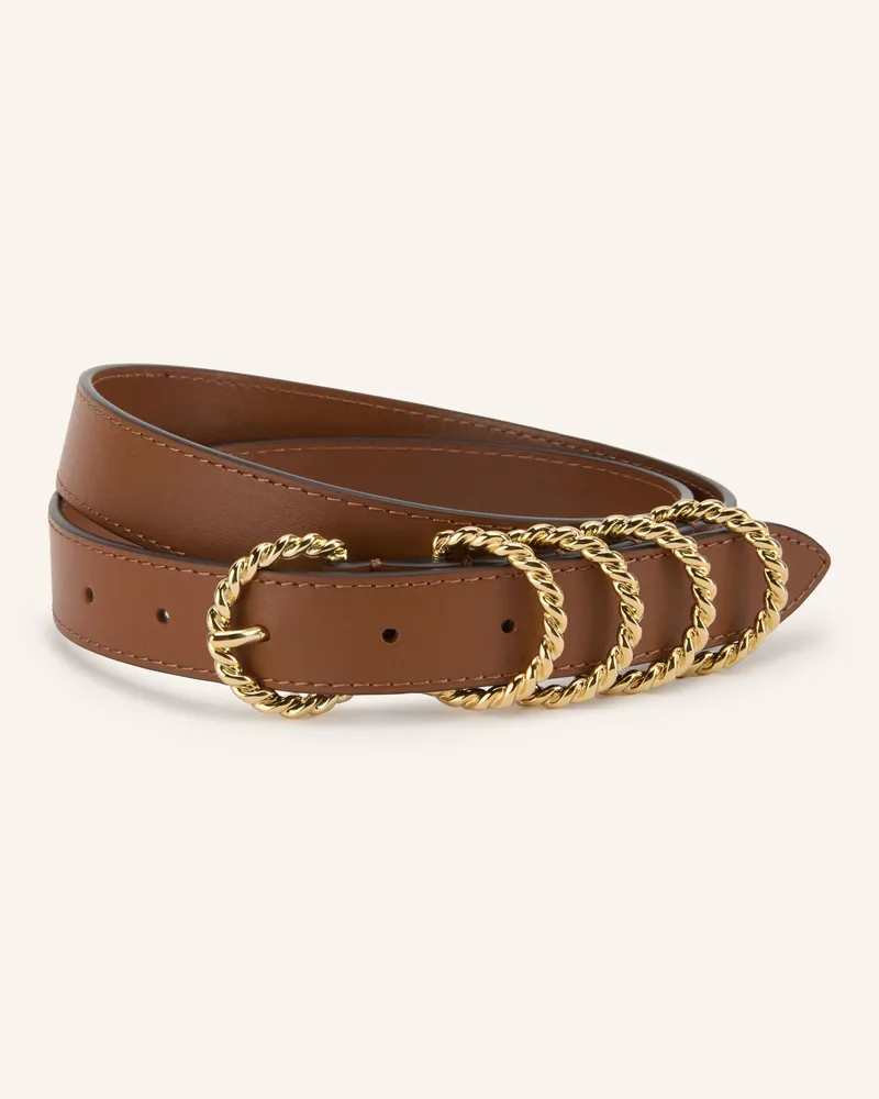 Claudie Pierlot Ledergürtel braun Braun