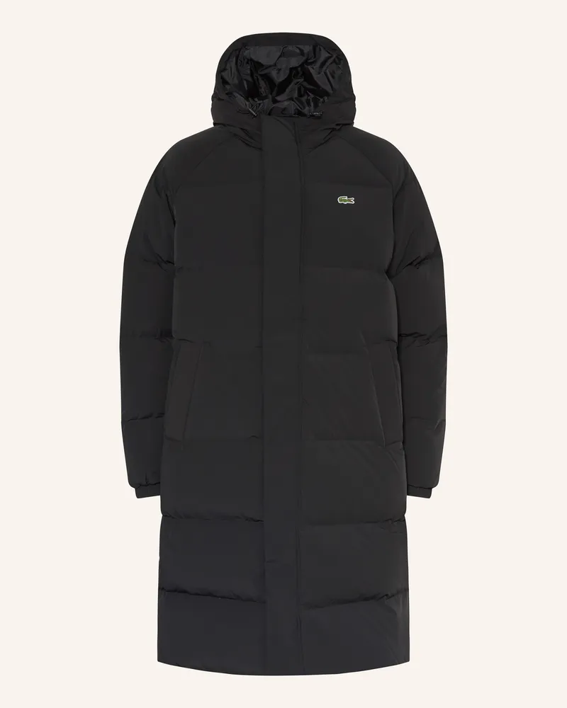 Lacoste Daunenmantel Schwarz