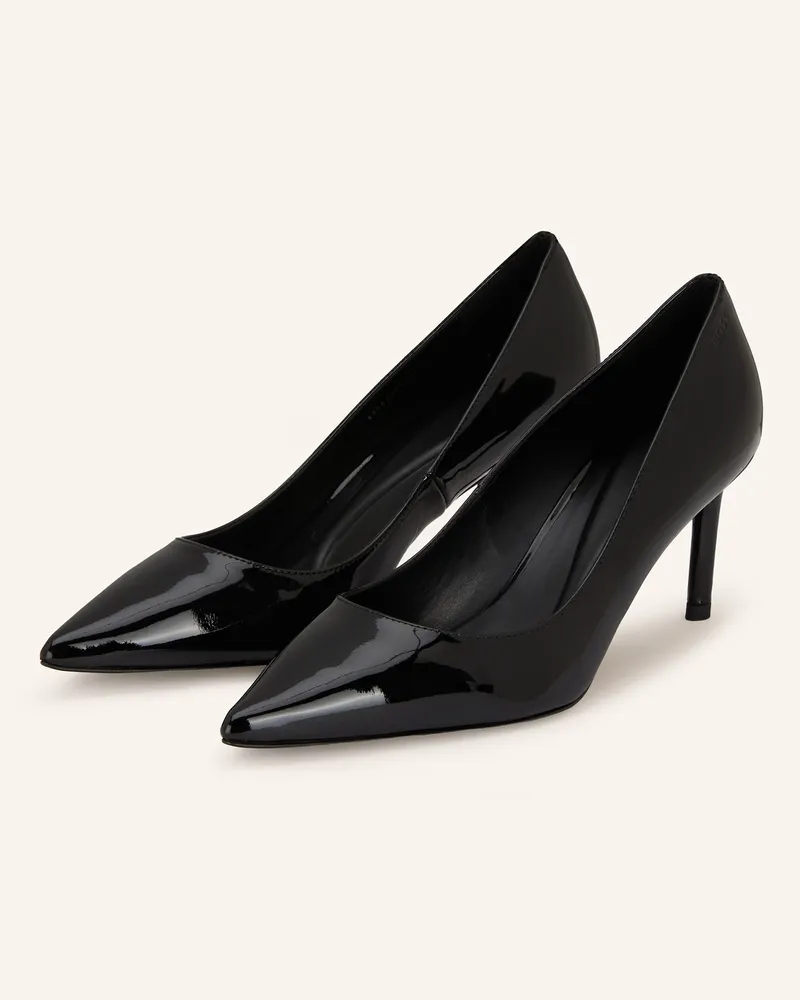 HUGO BOSS Lack-Pumps GRACEY Schwarz