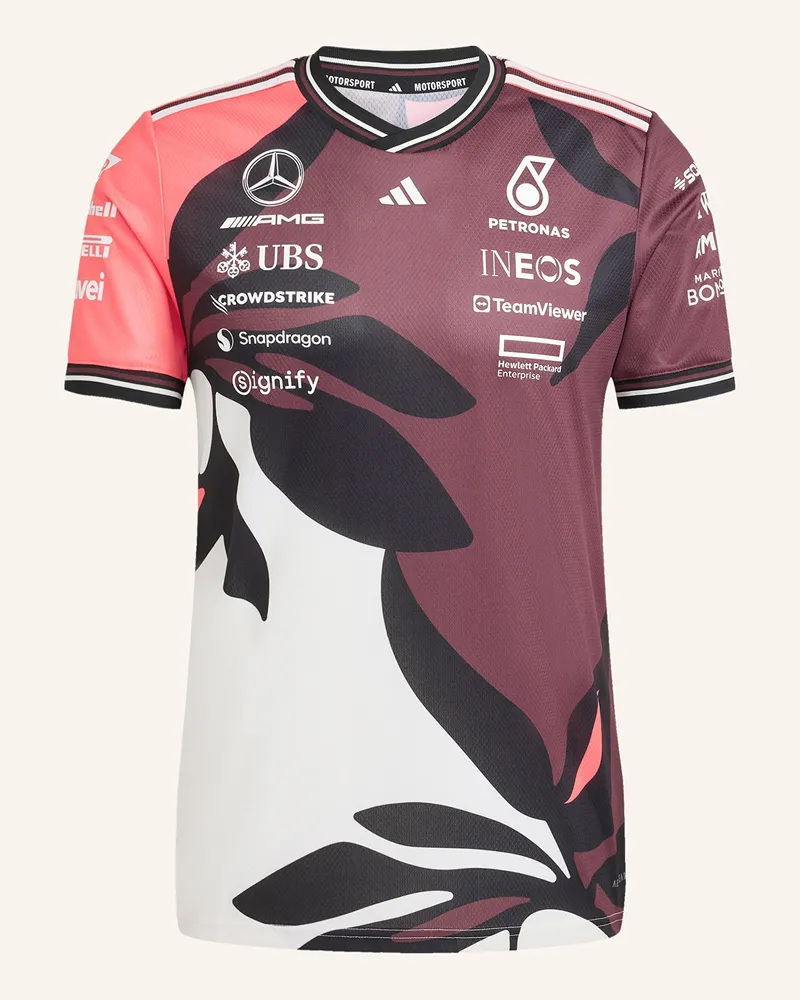 adidas Funktionsshirt MERCEDES - AMG PETRONAS FORMULA ONE TEAM DRIVER Dunkelrot