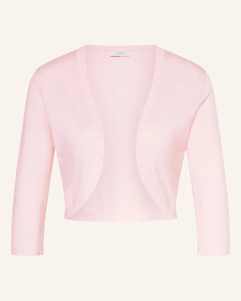HOBBS London Strick-Bolero CARRIE mit 3/4-Arm Hellrosa