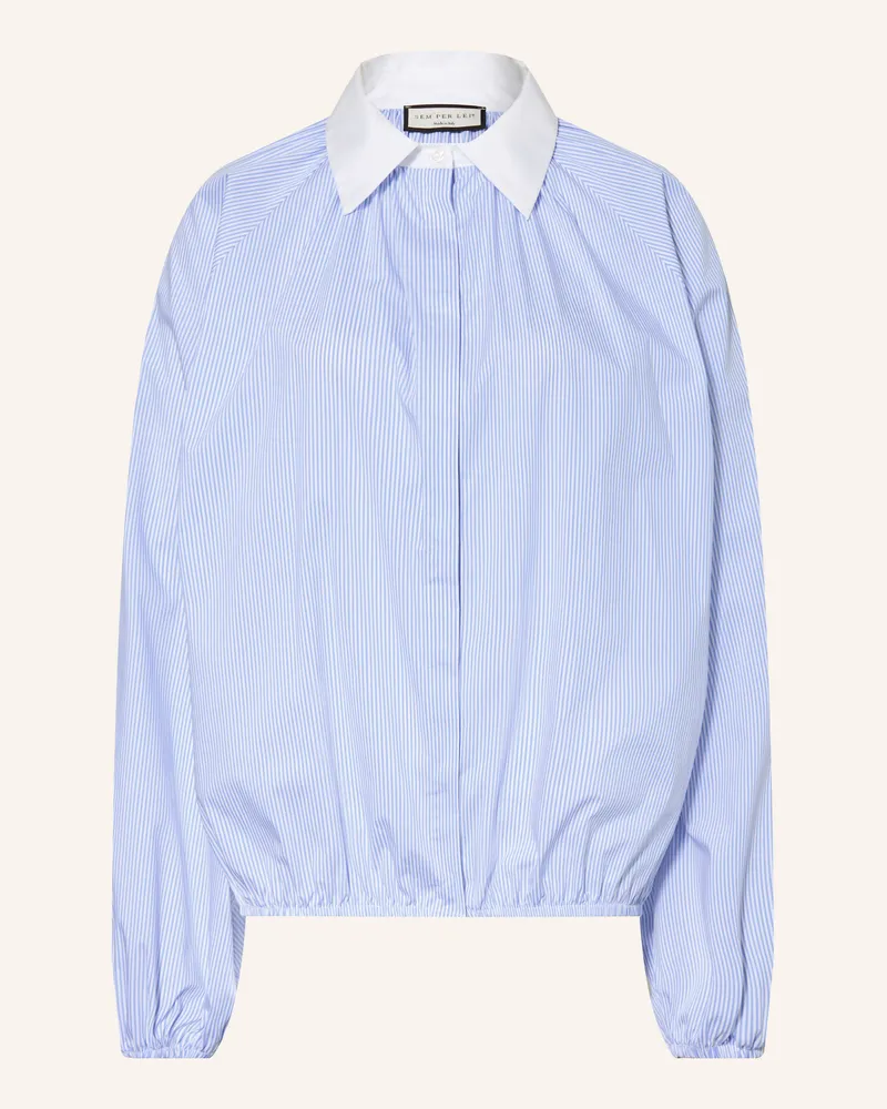 SEM PER LEI Hemdbluse blau Blau