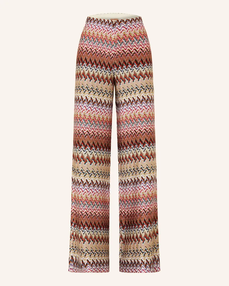 Missoni Hose mit Glitzergarn Braun
