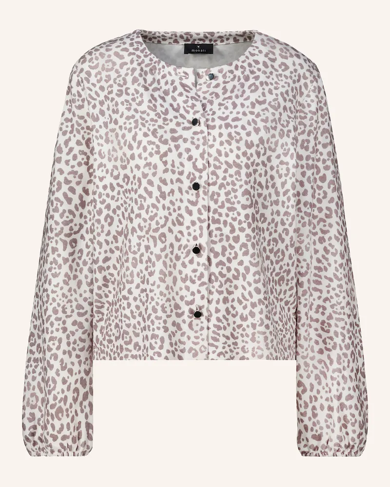 monari Strickjacke beige Weiss