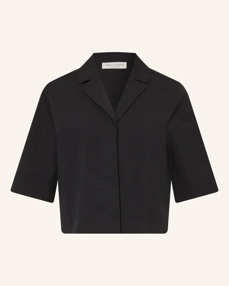 Marc O'Polo Hemdbluse schwarz Schwarz