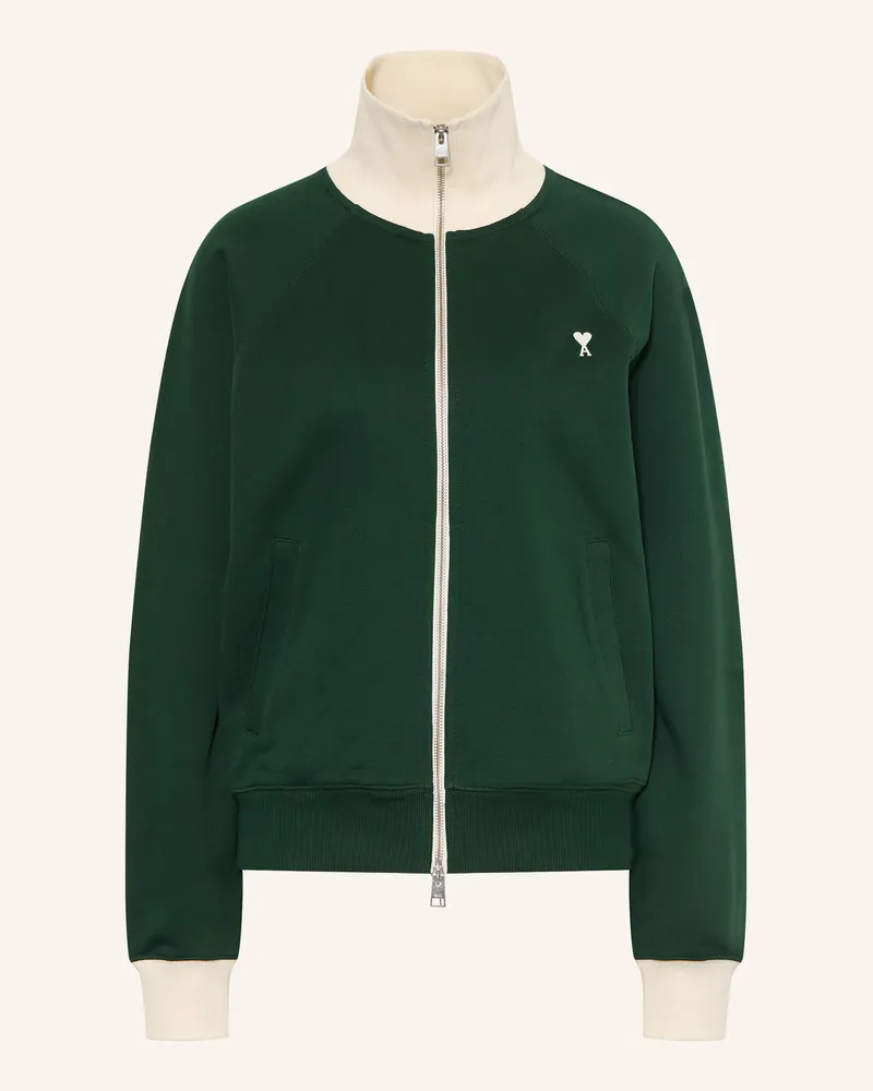 AMI Paris Sweatjacke gruen Grün