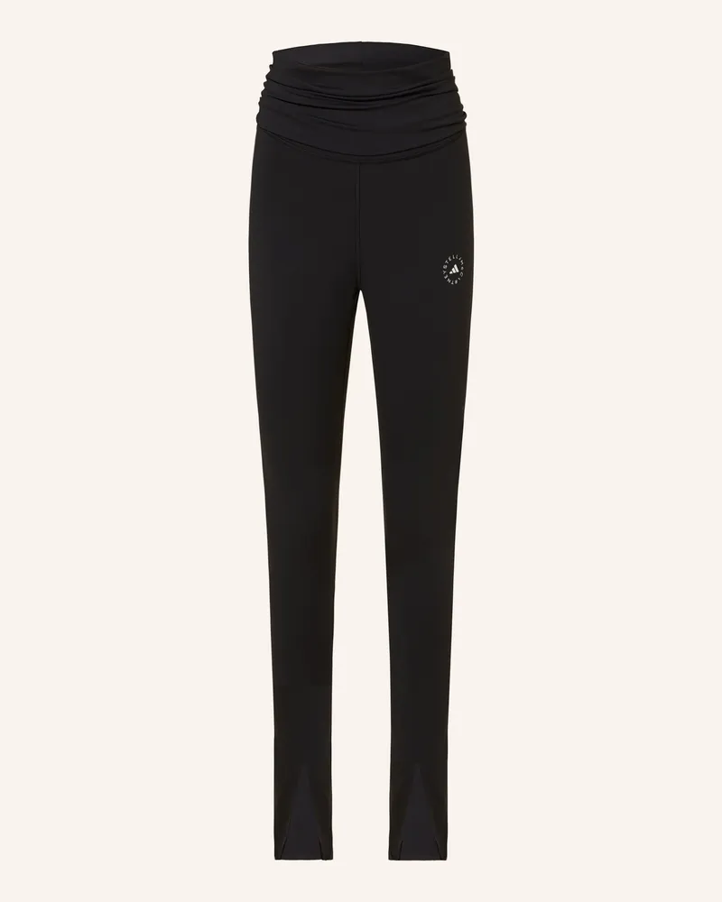 adidas Tights ADIDAS BY STELLA MCCARTNEY ROLLTOP SPLITCUFF Schwarz