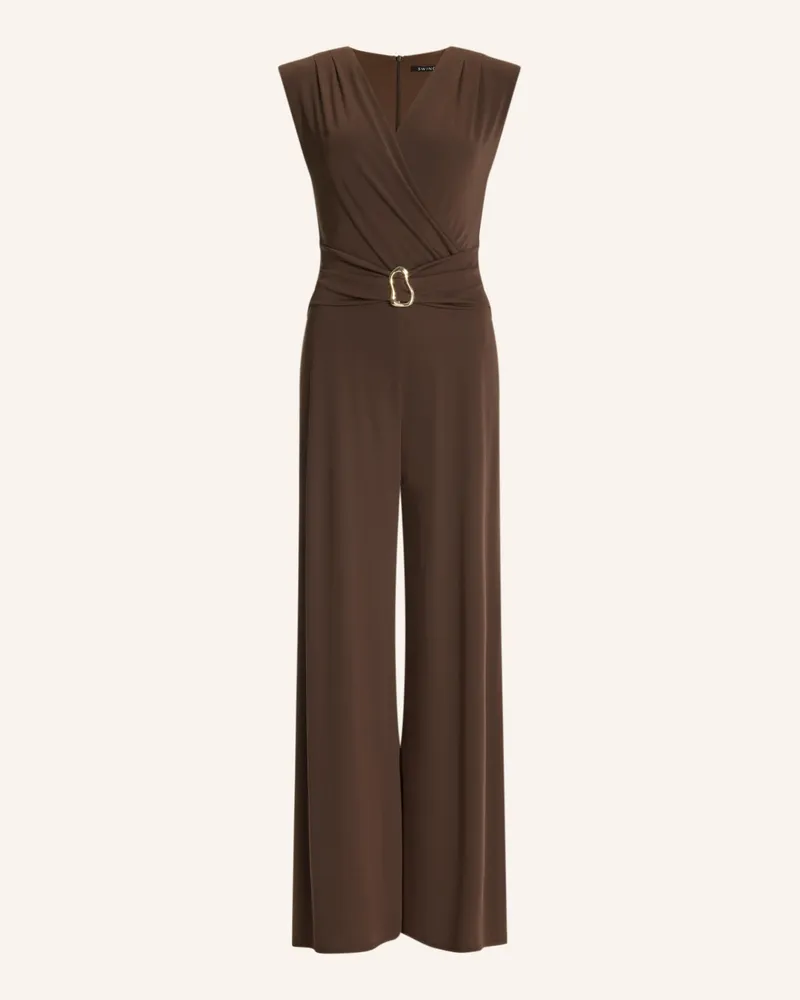 Swing Jumpsuit Aus Jersey braun Dunkelbraun