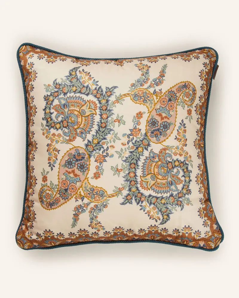 Etro Dekokissen aus Satin Creme