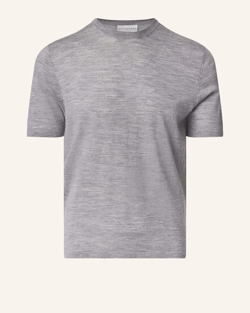KIEFERMANN Kiefermann Feines Merino-Strickshirt Für Herren Georgs grau Grau