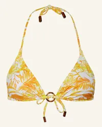 Vilebrequin Triangel-Bikini-Top TAHITI FLOWERS Gelb