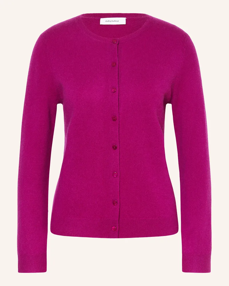 Darling Harbour Strickjacke aus Cashmere Fuchsia