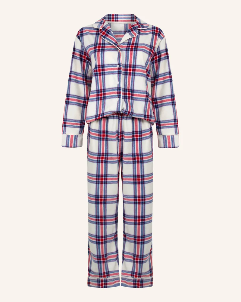 Hunkemöller Schlafanzug FLEECE Weiss