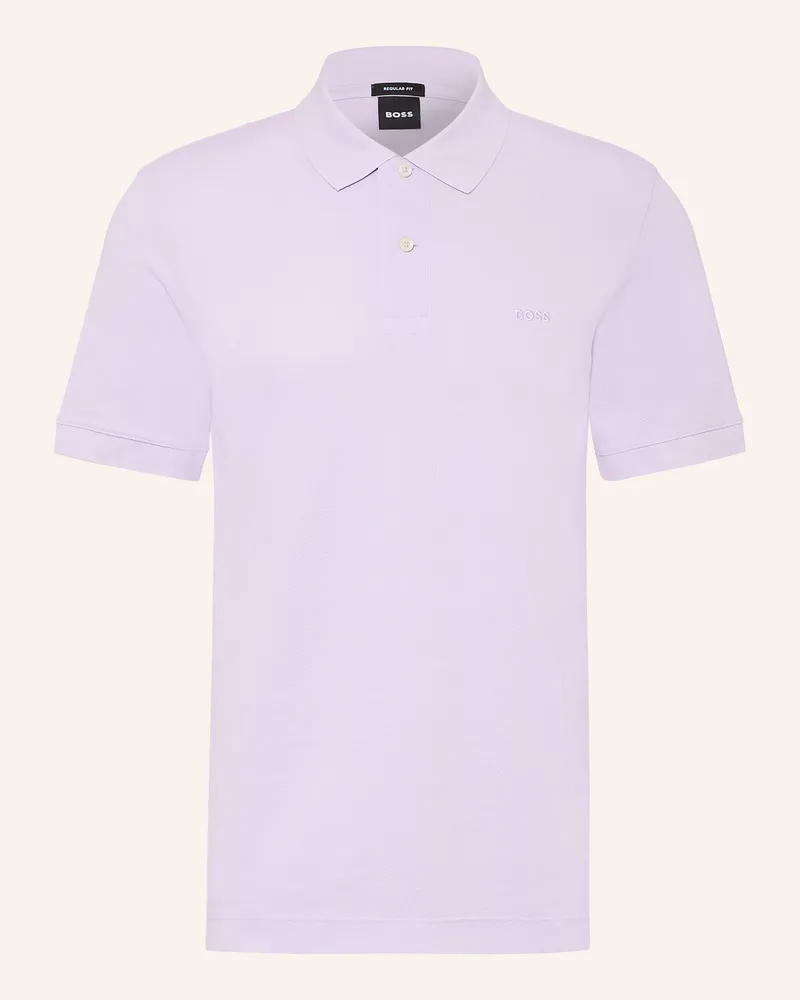 HUGO BOSS Piqué-Poloshirt Pallas Regular Fit lila Helllila