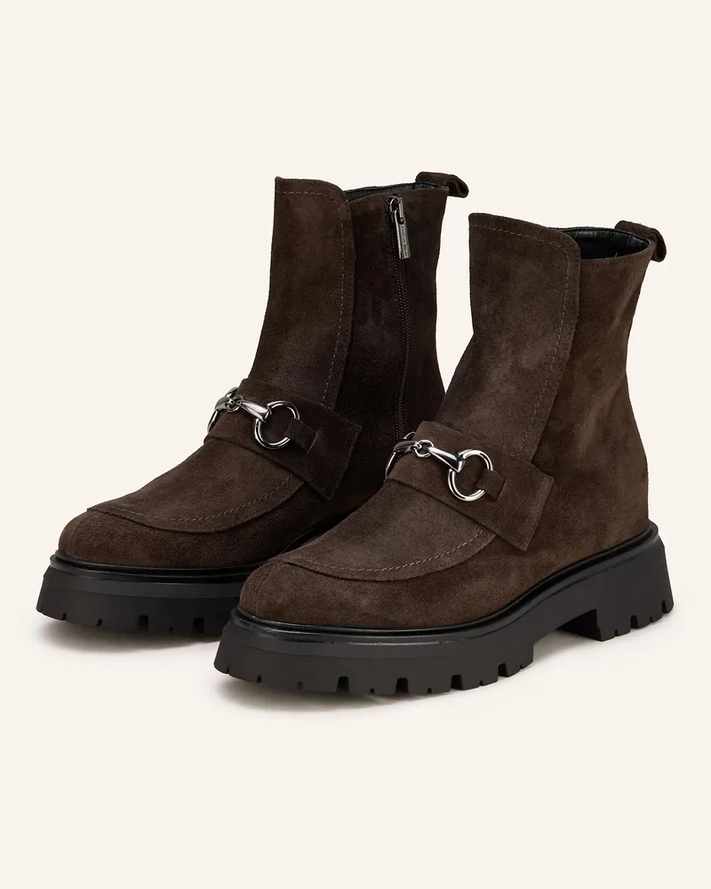 Darling Harbour Plateau-Boots Dunkelbraun