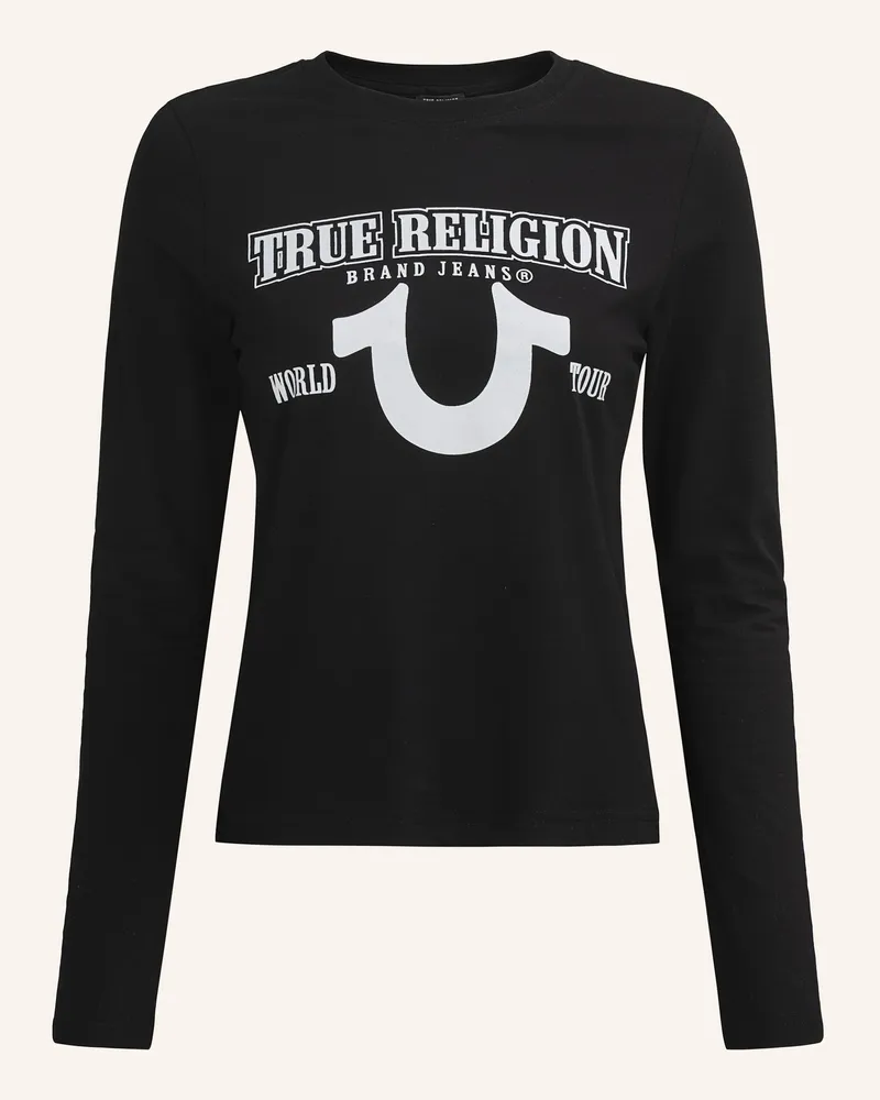 True Religion Longsleeve schwarz Schwarz
