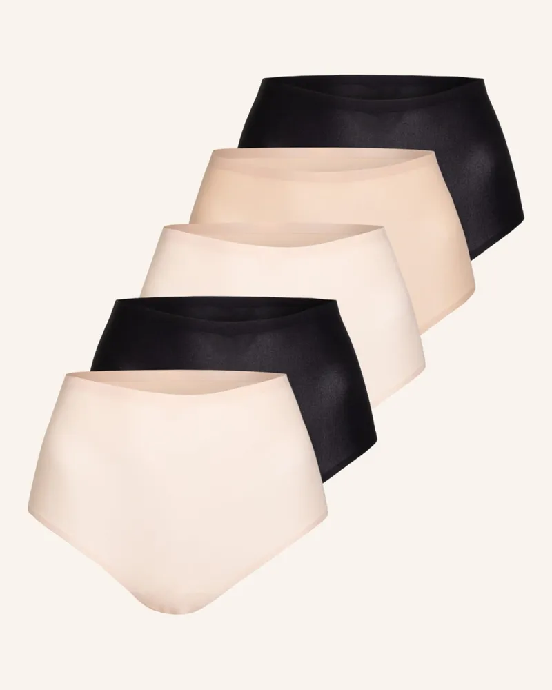 Chantelle 5er-Pack Taillenslips Softstretch beige Schwarz