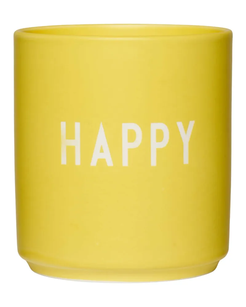 DESIGN LETTERS Becher Gelb