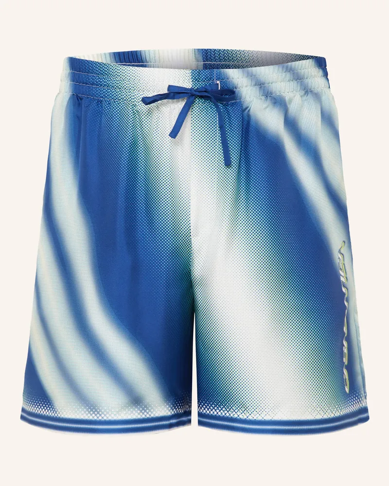 Casablanca Paris Seidenshorts Flaming Tennis Ball blau Blau