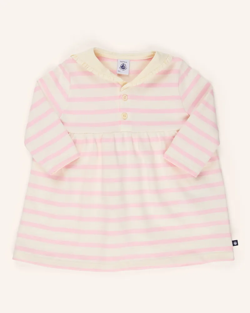 Petit Bateau Kleid Mit Rüschen weiss Weiss
