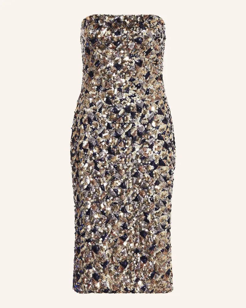 Adrianna Papell Cocktailkleid Mit Pailletten gold Dunkelblau