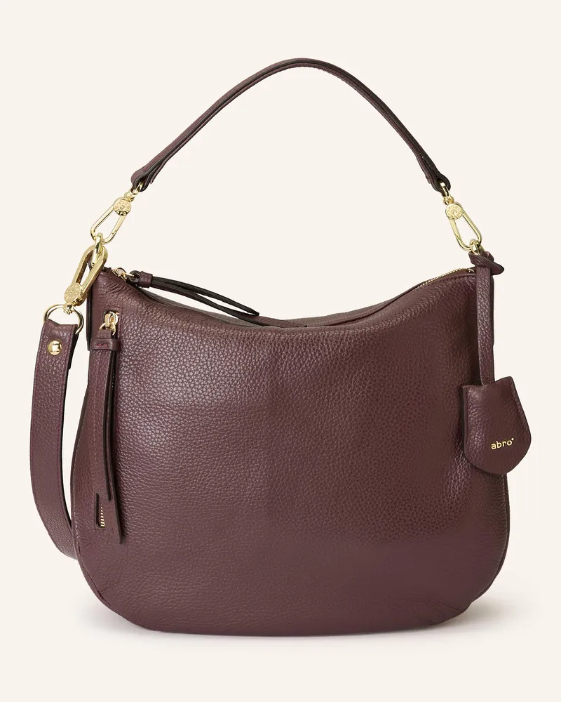 Abro Hobo-Bag JUNA SMALL Dunkelrot