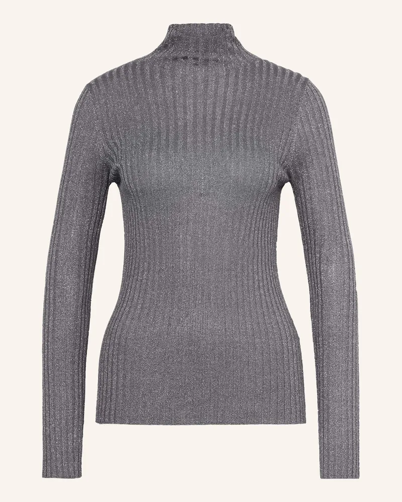 Liu Jo Pullover mit Glitzergarn Grau