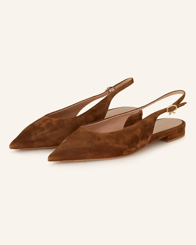 Gianvito Rossi Slingballerinas Braun