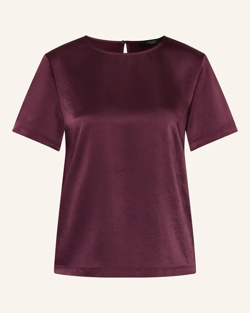 Max Mara Blusenshirt Zona Im Materialmix rot Dunkelrot