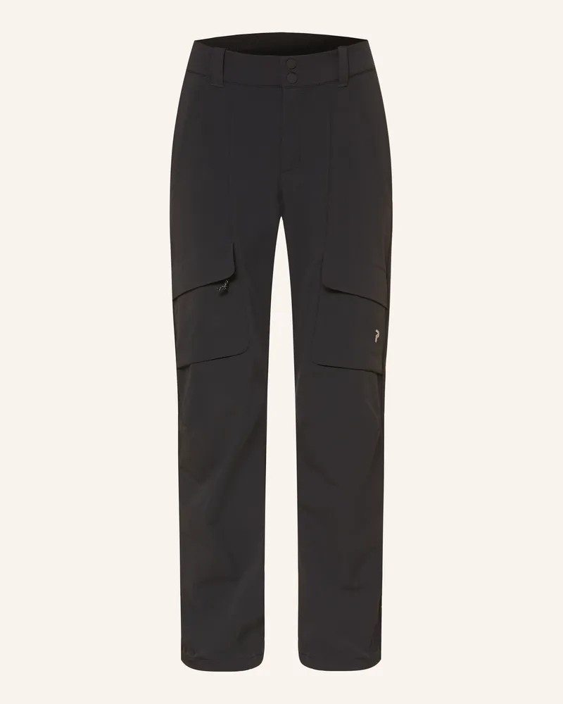 Peak Performance Softshell-Hose BRUSHED Schwarz