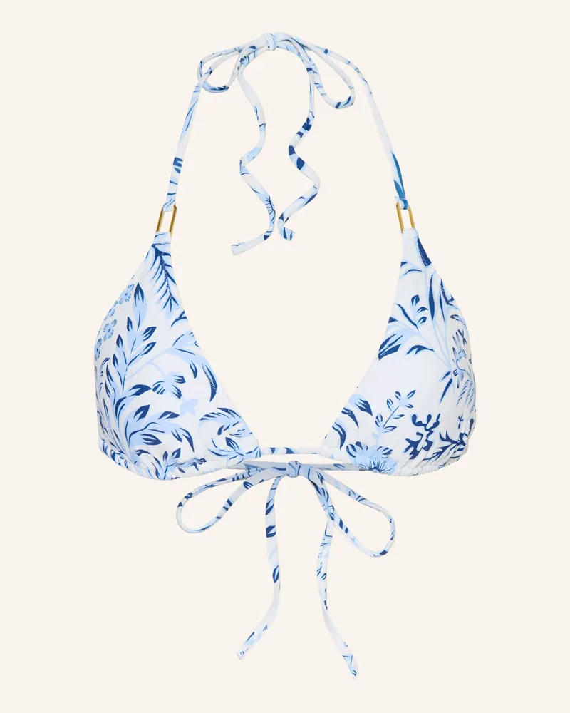 Melissa Odabash Triangel-Bikini-Top Cancun blau Weiss