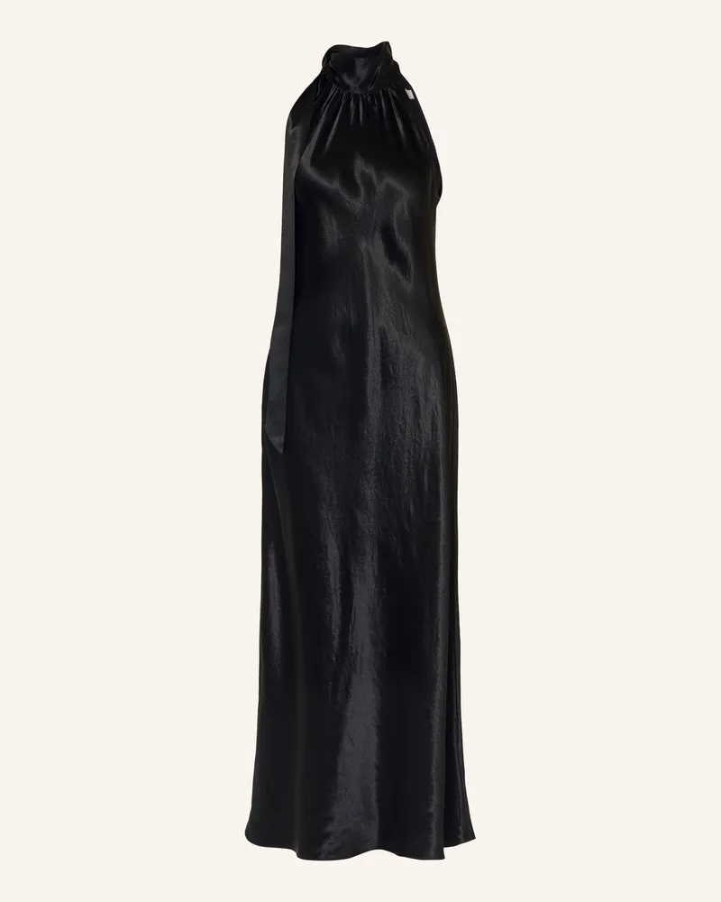 AllSaints Satinkleid Beril Mit Schluppe schwarz Schwarz