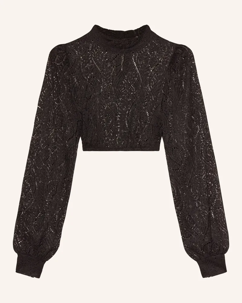 Johann & Johanna Dirndlbluse Aus Spitze schwarz Schwarz