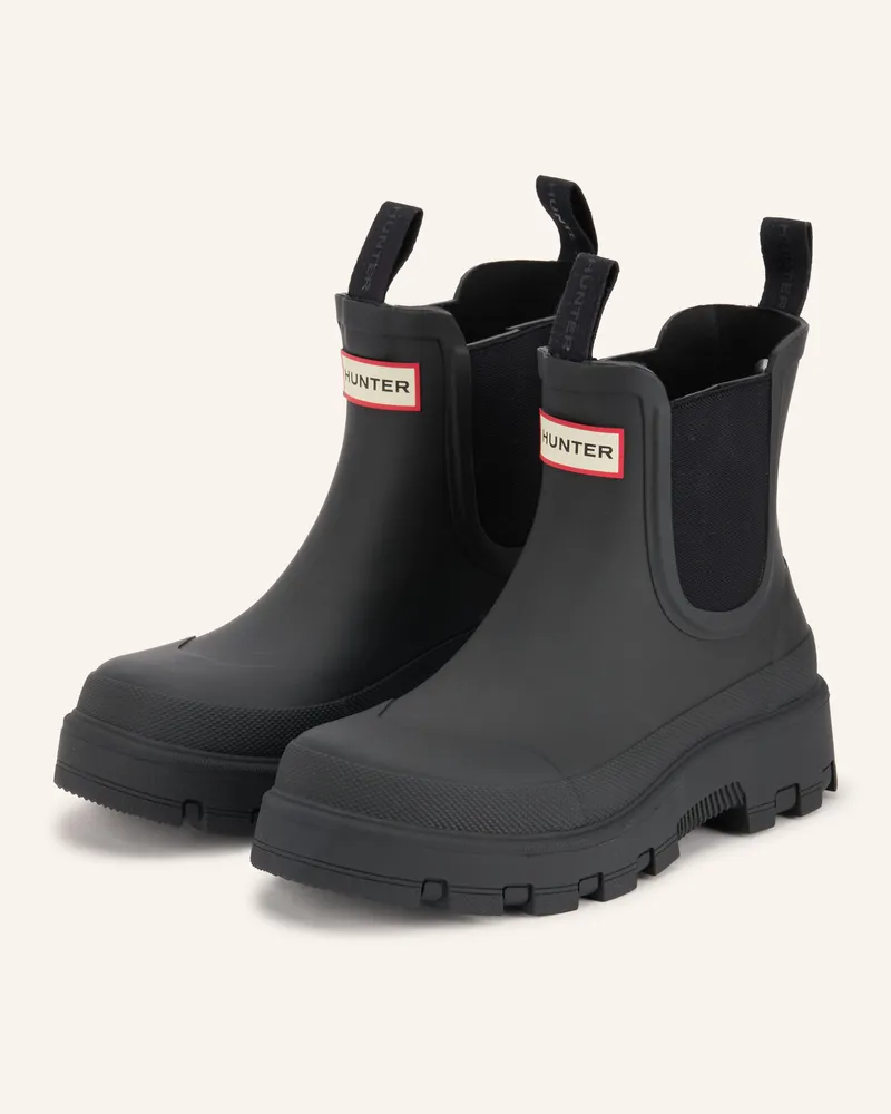 Hunter Chelsea-Boots Elements Elastic schwarz Schwarz