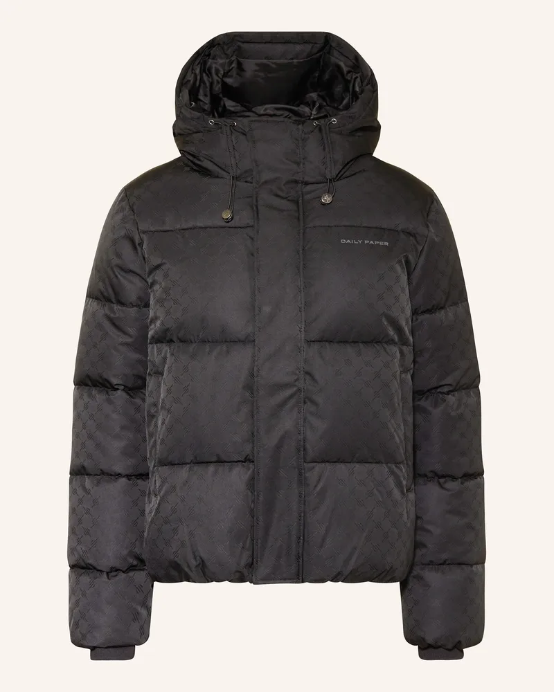 Daily Paper Steppjacke MONOGRAM Schwarz