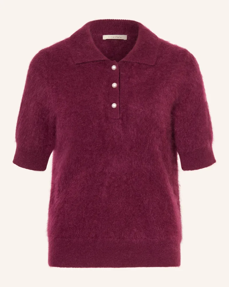 lilienfels Strick-Poloshirt Aus Cashmere rot Dunkelrot