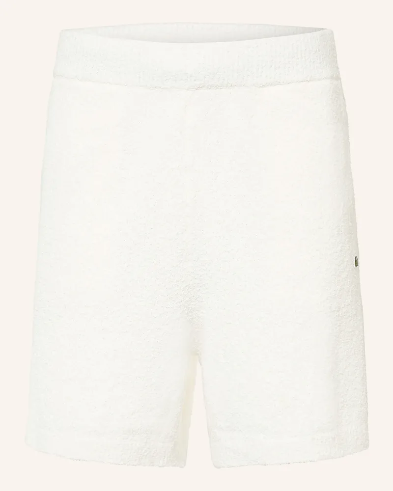 Lacoste Frotteeshorts weiss Weiss