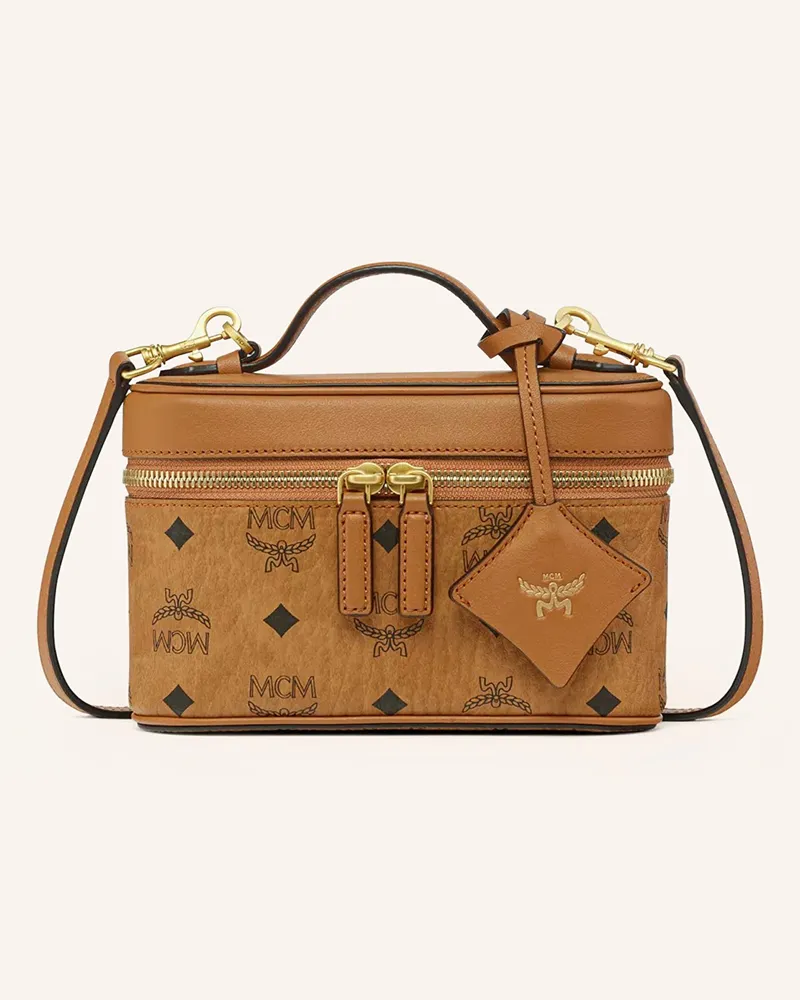 MCM Umhängetasche AREN Cognac