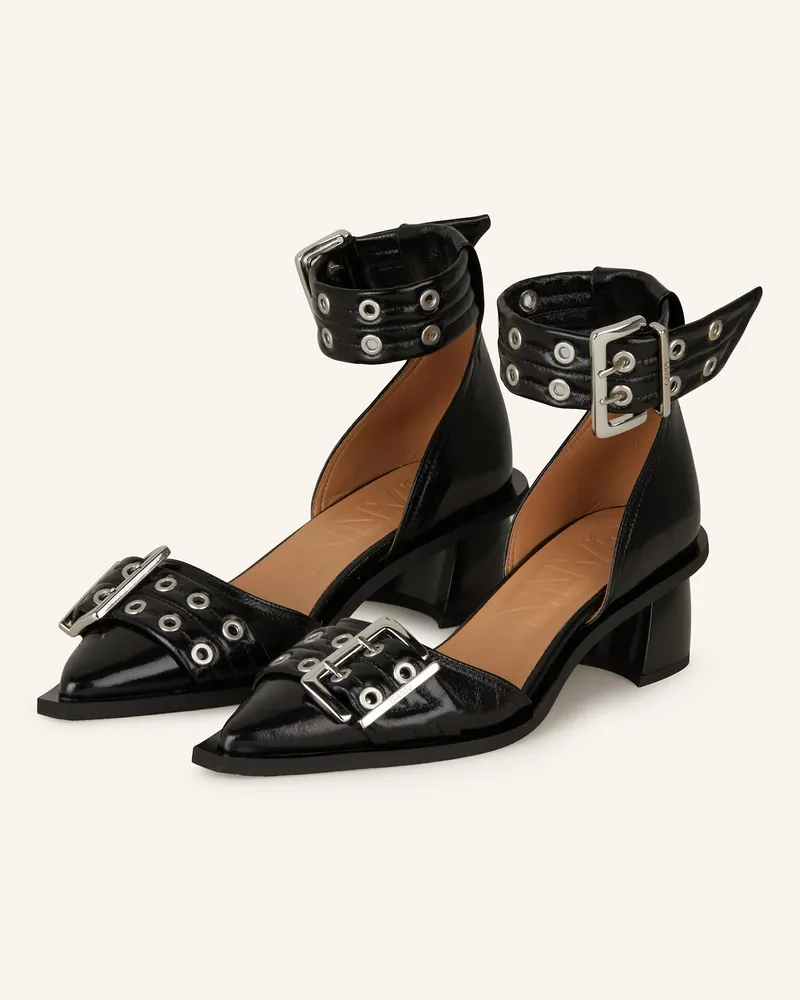 Ganni Pumps schwarz Schwarz