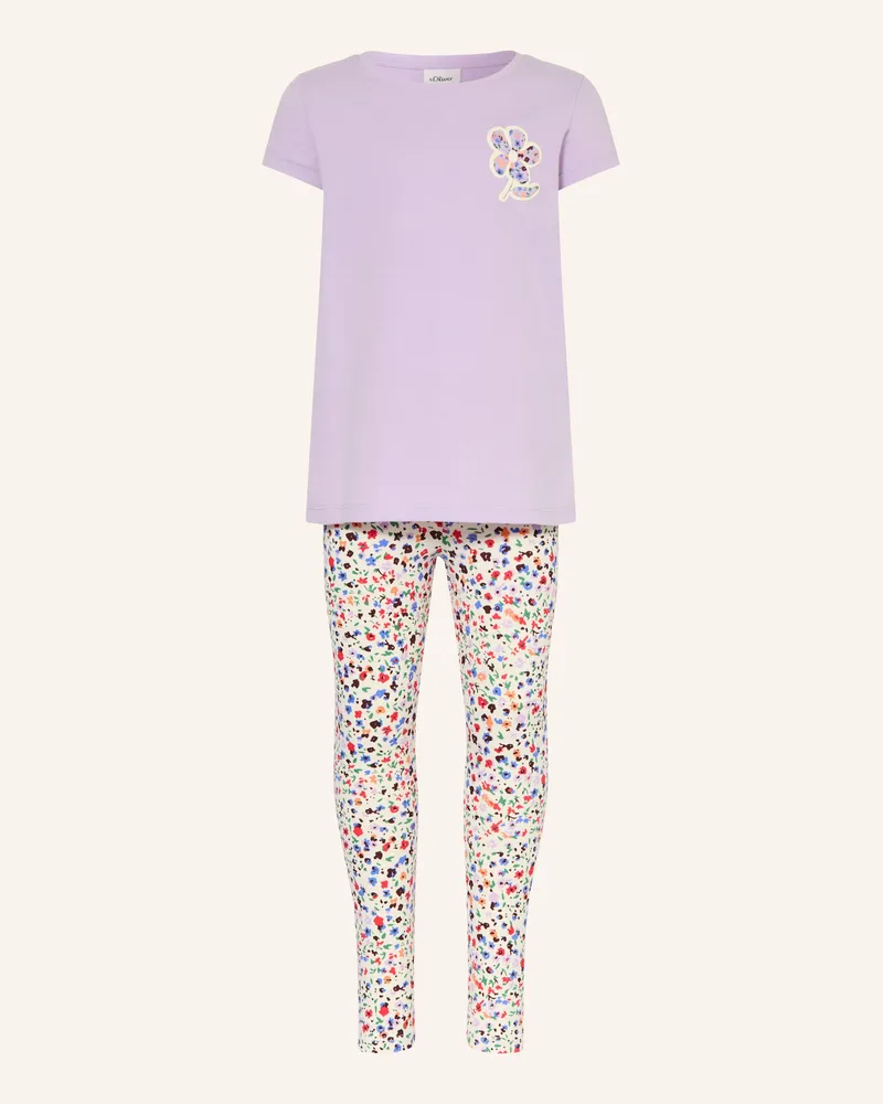 S.Oliver Schlafanzug lila Helllila