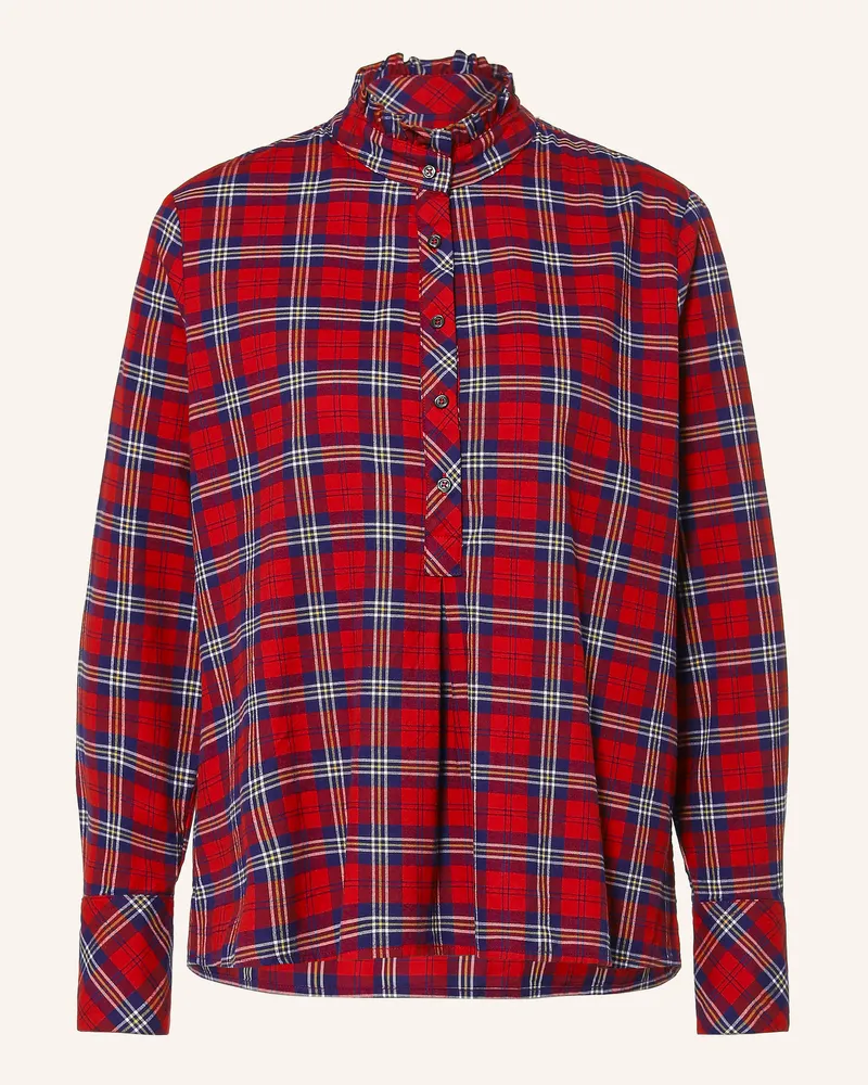 lilienfels Blusenshirt Mit Rüschen rot Rot