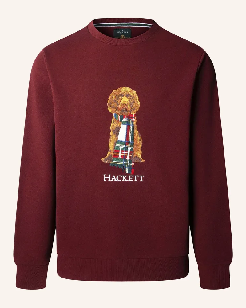 Hackett Sweatshirt HERITAGE HARRY CREW Dunkelrot