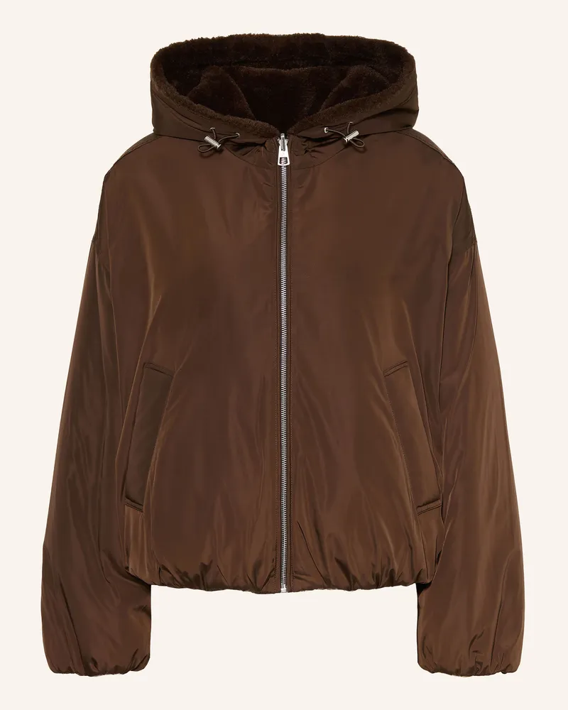 Marc O'Polo Kunstfell-Jacke Zum Wenden braun Dunkelbraun