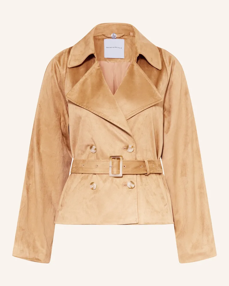 RINO & PELLE Jacke KIMORA in Lederoptik Cognac