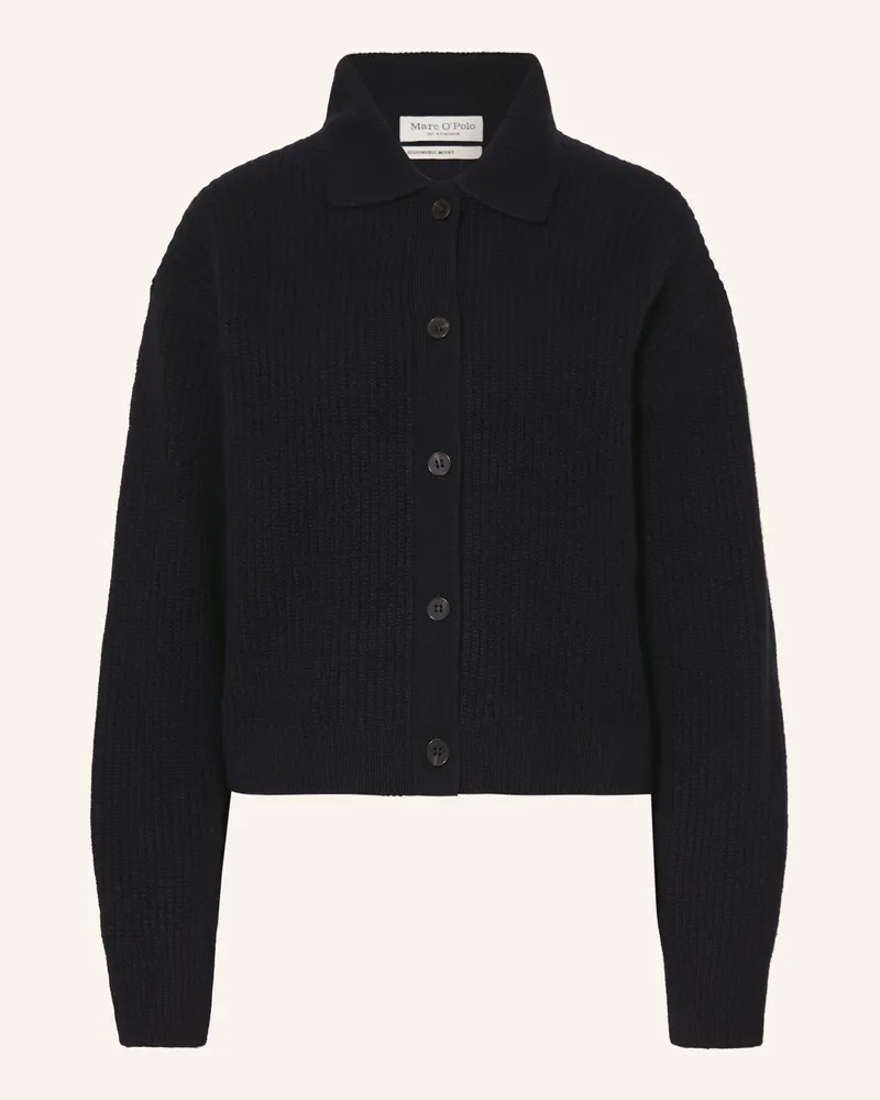 Marc O'Polo Strickjacke blau Dunkelblau