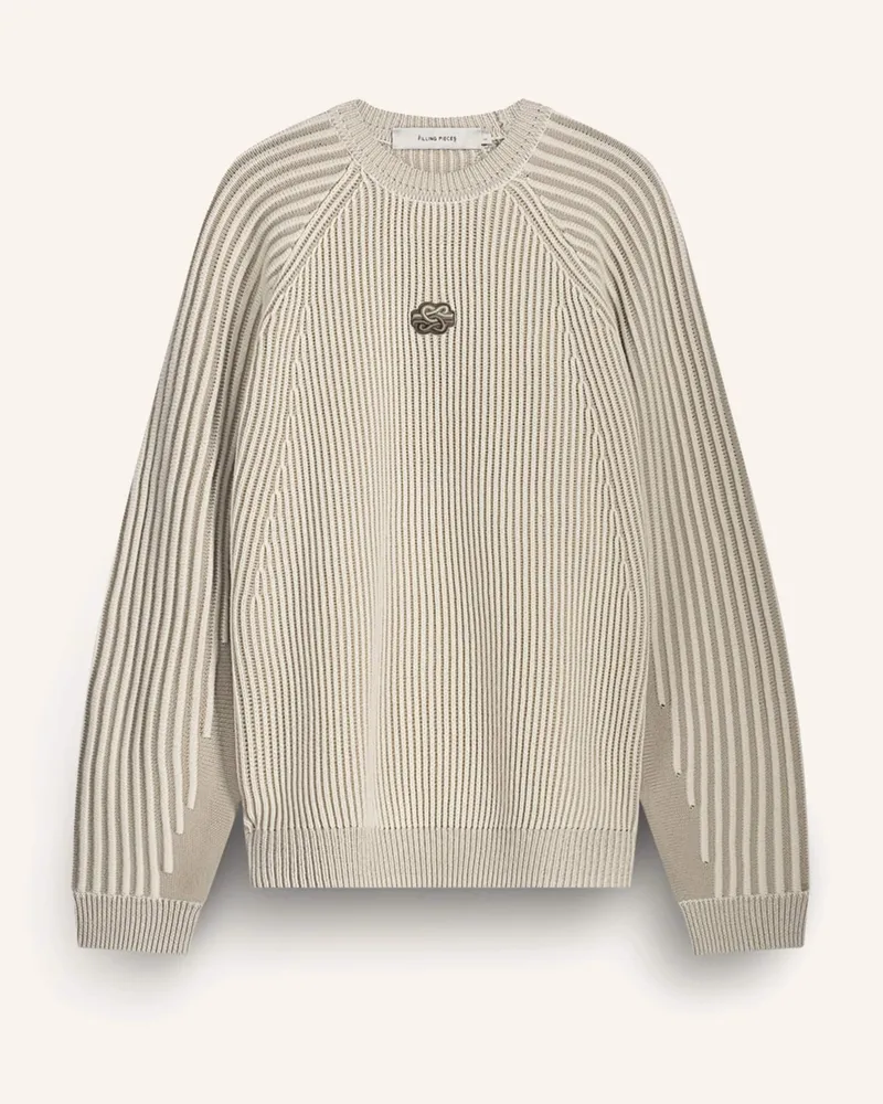 Filling Pieces Knit Sweater Raglan Weiss