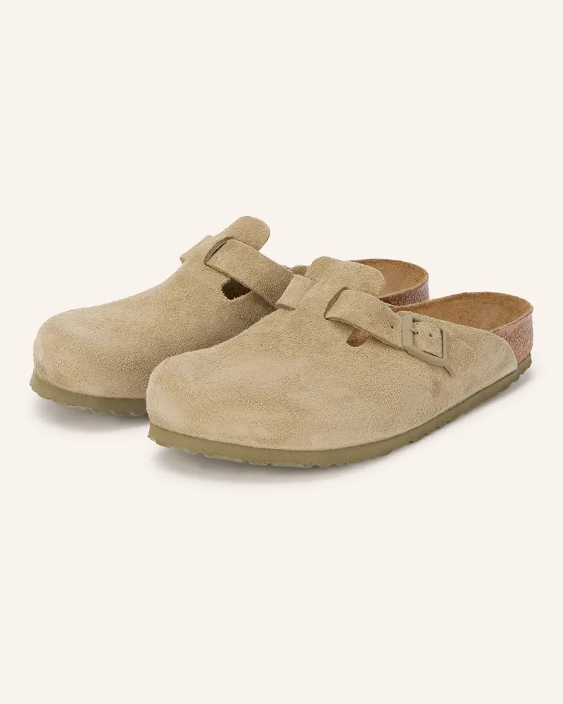 Birkenstock Pantoletten Boston Leve gruen Khaki